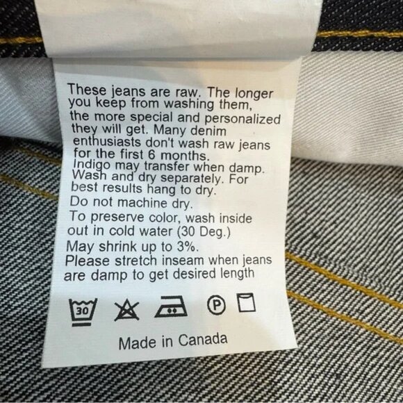 *NWOT* Naked & Famous - Easy Guy Left Hand Twill Selvedge - Picture 10 of 10